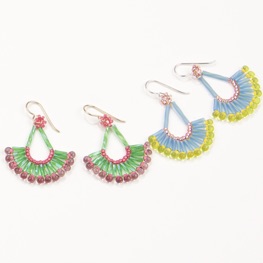 Tropical Wave Twisted Bugle Earring Project